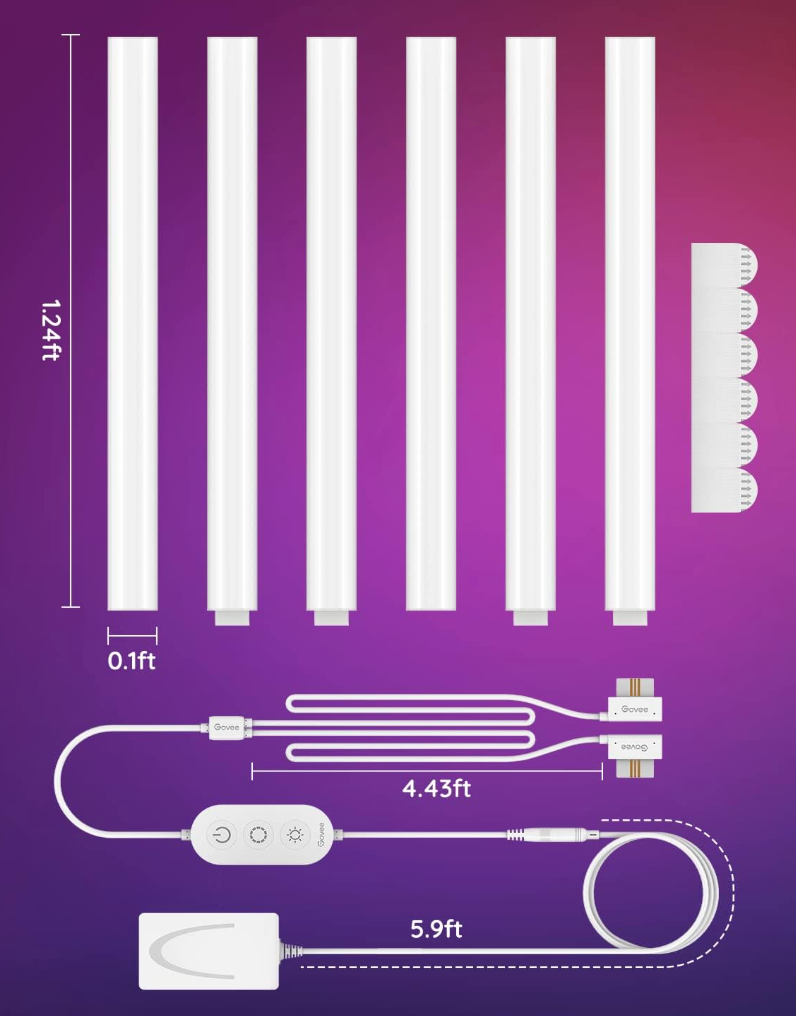 Glide Wall Lights - 6 Pcs