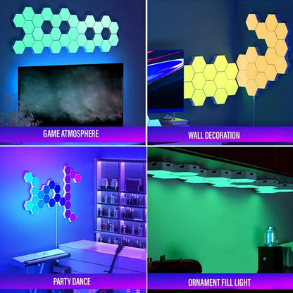 Hexagon LED Lights - 10 Pack