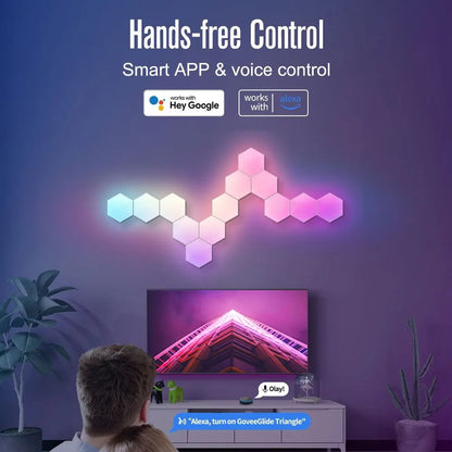 Hexagon LED Lights - 10 Pack